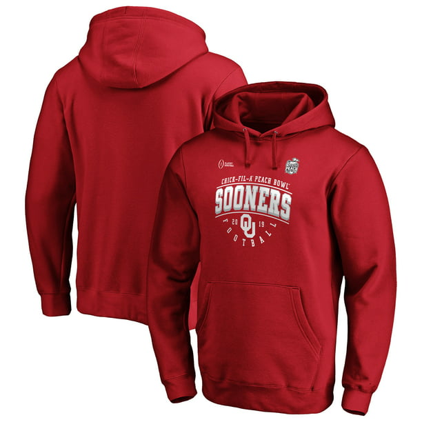 Small NCAA League Womens Oklahoma Sooners Victory Springs Hooded Pullover Fall Heather 